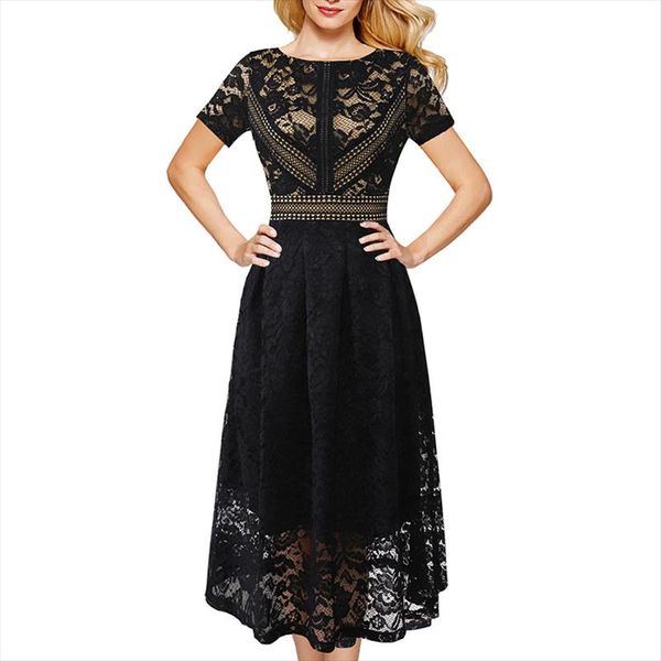 women vintage retro floral lace contrast patchwork pleated cocktail wedding party flare skater tea a line midi dress 113, Black;gray
women vintage retro floral lace contrast patchwork pleated cocktail wedding party flare skater tea a line midi dress 113, Black;gray