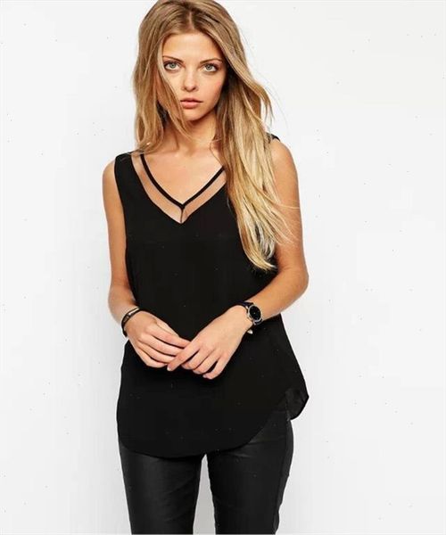 2021 women sleeveless chiffon hollow out vest femininas casua roupa feminina tshirtslady clothes shirts crops tank 15, White
2021 women sleeveless chiffon hollow out vest femininas casua roupa feminina tshirtslady clothes shirts crops tank 15, White