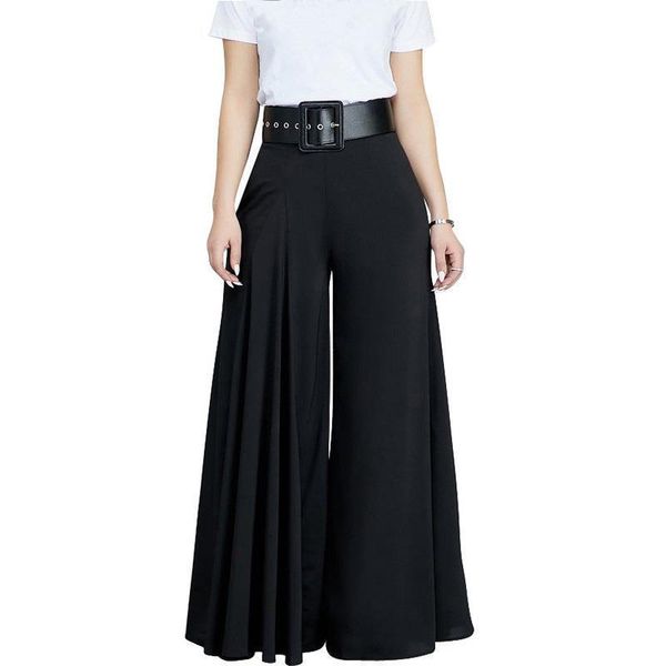 women casual loose pleated wide leg pants palazzo pants autumn hight waist elegant pantalon office ladies trousers with pockets, Black;white
women casual loose pleated wide leg pants palazzo pants autumn hight waist elegant pantalon office ladies trousers with pockets, Black;white