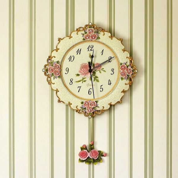 european resin pastoral quartz clock mute style wall clock fashion carving rose flower wall
european resin pastoral quartz clock mute style wall clock fashion carving rose flower wall