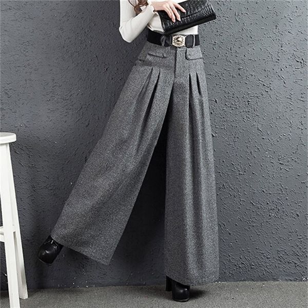 palazzo pants autumn winter new south korea cloth wide-legged height straight pants gray women wool leg pants 201111, Black;white
palazzo pants autumn winter new south korea cloth wide-legged height straight pants gray women wool leg pants 201111, Black;white