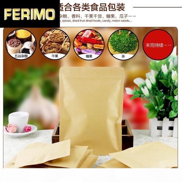 100pcs lot kraft paper aluminum foil zip lock storage nuts tea packing pouches bag kraft self seal mylar packaging valve bag
100pcs lot kraft paper aluminum foil zip lock storage nuts tea packing pouches bag kraft self seal mylar packaging valve bag