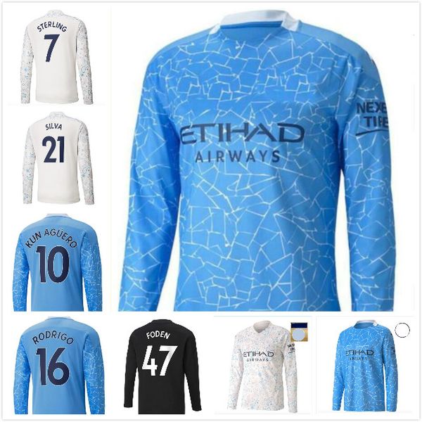 long sleeve 20 21 city soccer jersey 2020 2021 man sterling football shirt full sleeve manchester kun aguero de bruyne gesus bernardo, Black;yellow
long sleeve 20 21 city soccer jersey 2020 2021 man sterling football shirt full sleeve manchester kun aguero de bruyne gesus bernardo, Black;yellow