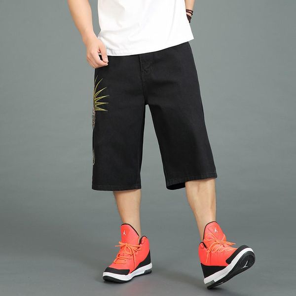 super personality men's street denim shorts summer new korean fashion men's denim shorts youthful calf-length jeans, Blue
super personality men's street denim shorts summer new korean fashion men's denim shorts youthful calf-length jeans, Blue