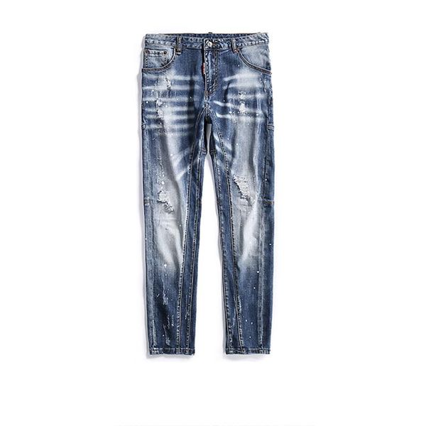 new fashion classic men's wear hole embroidered jeans slim motorcycle rider jeans men's fashion designer hip hop men's jeans, Blue
new fashion classic men's wear hole embroidered jeans slim motorcycle rider jeans men's fashion designer hip hop men's jeans, Blue