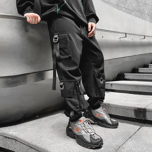 men's pants solid cargo sweatpants joggers trousers male fashion full length men drop1, Black
men's pants solid cargo sweatpants joggers trousers male fashion full length men drop1, Black
