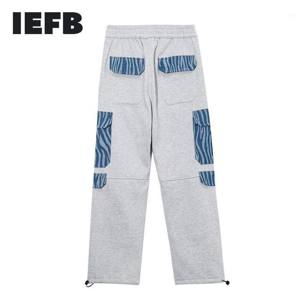 men's pants iefb men's high street plush sweatpants fashion loose straight tube large pocket patchwork casual trousers elastic wai, Black
men's pants iefb men's high street plush sweatpants fashion loose straight tube large pocket patchwork casual trousers elastic wai, Black