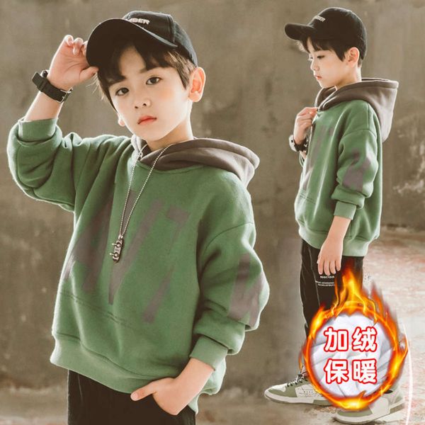 sweater autumn plush winter 2020 new boys' thickened hoodie middle and large children's loose bottomed shirt, Black
sweater autumn plush winter 2020 new boys' thickened hoodie middle and large children's loose bottomed shirt, Black
