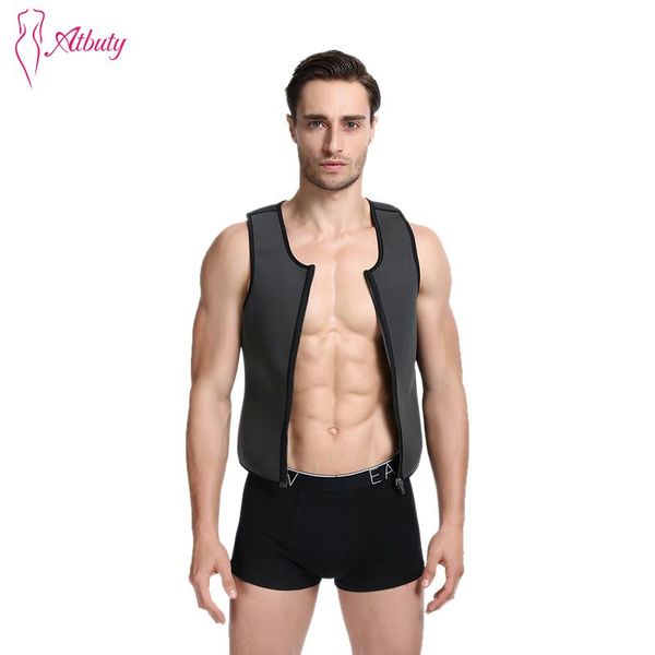 atbuty men waist trainer sauna vest neoprene zipper gym suit sweat slimming tank weight loss workout shirt nbw1722, Black;brown
atbuty men waist trainer sauna vest neoprene zipper gym suit sweat slimming tank weight loss workout shirt nbw1722, Black;brown