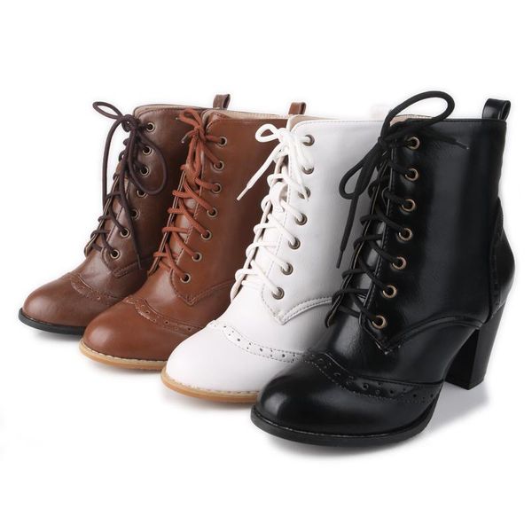 boots big size 33-47 2021 spring & autumn fashion women solid round toe lace-up heels ankle riding 4 colors, Black
boots big size 33-47 2021 spring & autumn fashion women solid round toe lace-up heels ankle riding 4 colors, Black
