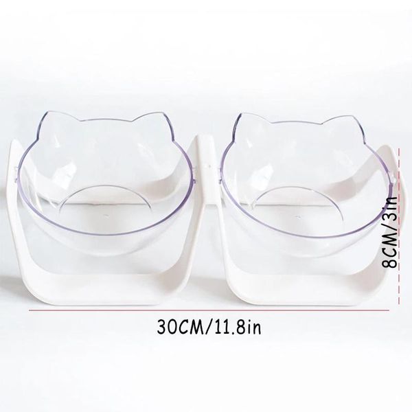 explosive cat double bowl cat bowl dog transparent pc material non-slip with protection cervical transparent
explosive cat double bowl cat bowl dog transparent pc material non-slip with protection cervical transparent