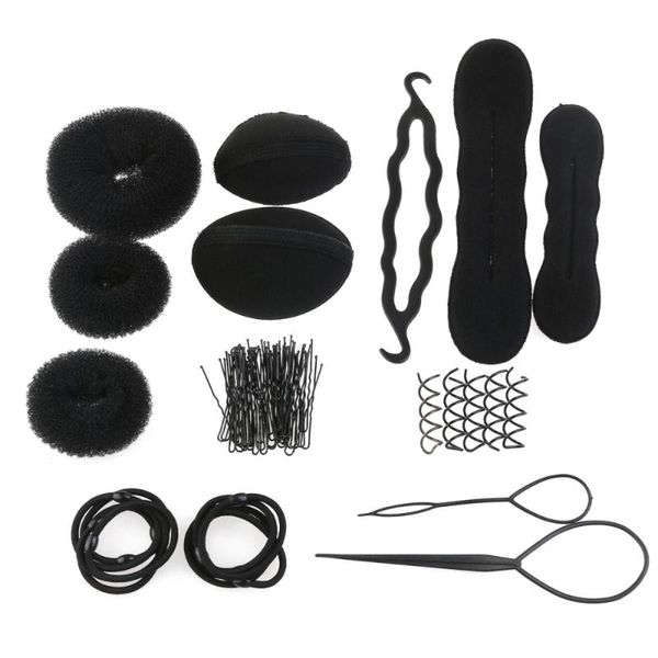 hair bun maker 1 set twist elastic button ring doughnut shaper chignon styling accessories for girls ladies, Brown
hair bun maker 1 set twist elastic button ring doughnut shaper chignon styling accessories for girls ladies, Brown