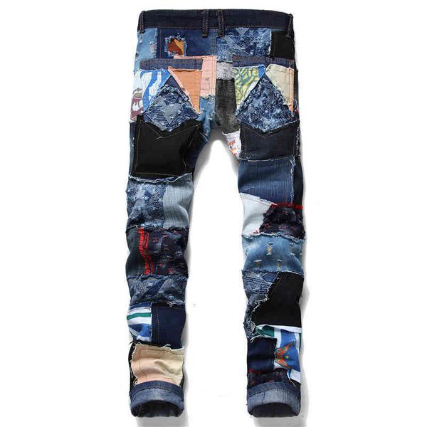 men's jeans arrival mens fashion ripped pants patchwork streetwear straight denim trousers for male hip hop washed haga, Blue
men's jeans arrival mens fashion ripped pants patchwork streetwear straight denim trousers for male hip hop washed haga, Blue