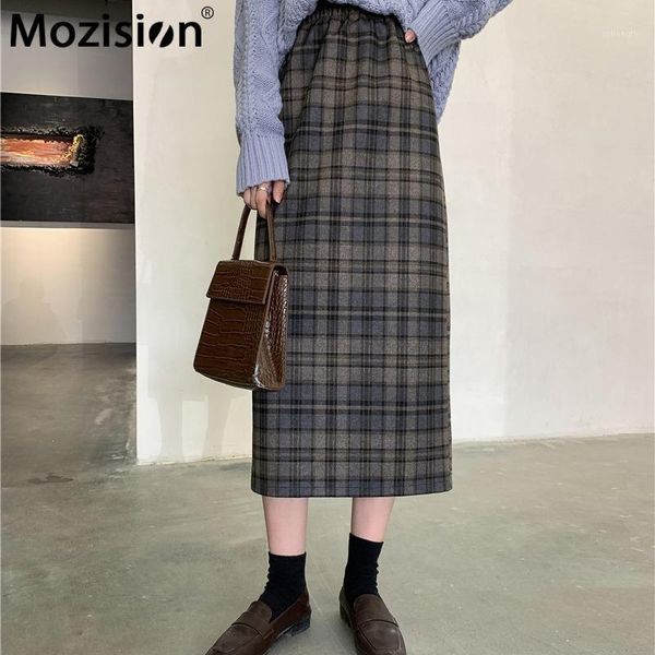 mozision plaid wool skirt women high waist a-line loose skirts ladies 2021 spring new vintage split grid skirt1, Black
mozision plaid wool skirt women high waist a-line loose skirts ladies 2021 spring new vintage split grid skirt1, Black