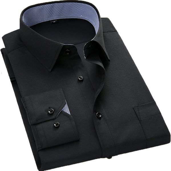 2021 long sleeved shirts slim fit style design business casual shirt male social brand men clothing new kv8z, White;black
2021 long sleeved shirts slim fit style design business casual shirt male social brand men clothing new kv8z, White;black