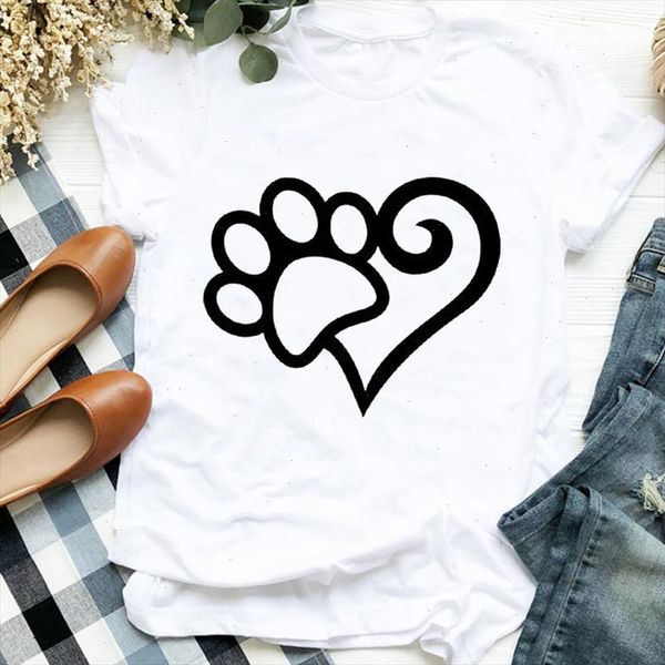 women lady love heart dog paw cat pet fashion animal print shirt clothes t tee womens tshirt for female graphic t, White
women lady love heart dog paw cat pet fashion animal print shirt clothes t tee womens tshirt for female graphic t, White