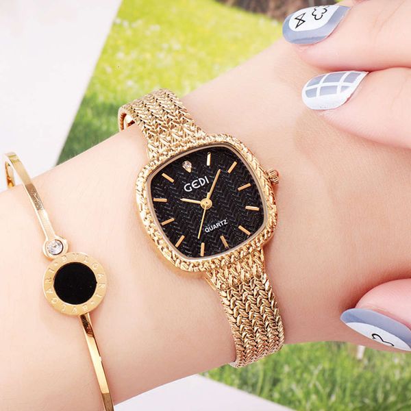 square small watch women's selling waterproof steel band temperament quartz women's watch, Slivery;brown
square small watch women's selling waterproof steel band temperament quartz women's watch, Slivery;brown