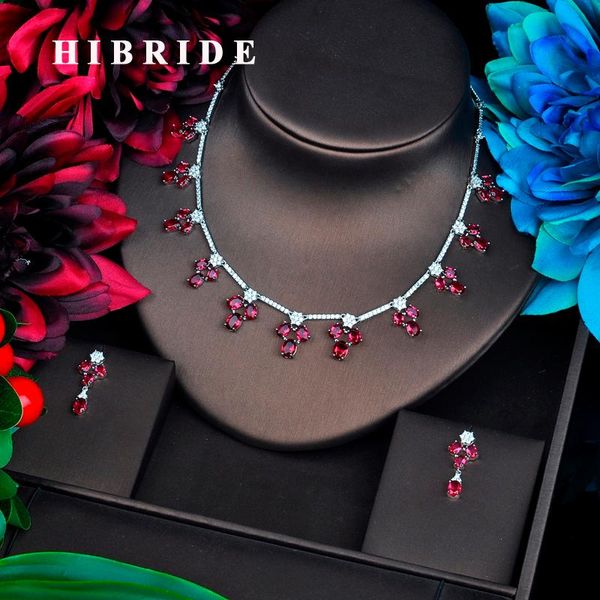 hibride red wedding jewelry sets for women party dresses accessories necklace sets earings set cubic zirconia jewelry n-554, Silver
hibride red wedding jewelry sets for women party dresses accessories necklace sets earings set cubic zirconia jewelry n-554, Silver