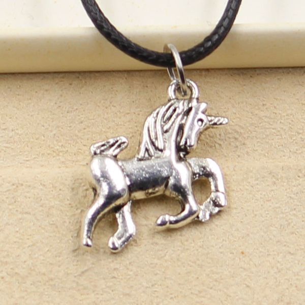 tibetan silver color horse unicorn pendant necklace choker charm black leather cord factory price handmade jewelry 8mv9
tibetan silver color horse unicorn pendant necklace choker charm black leather cord factory price handmade jewelry 8mv9