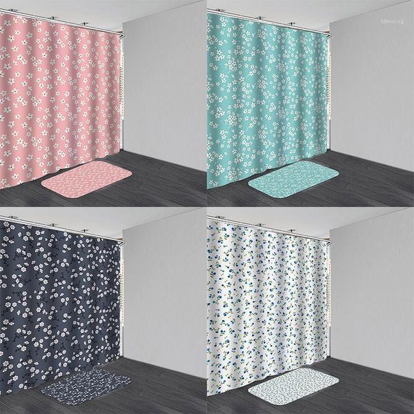 small floral waterproof bathroom shower curtain bath mats multiple size polyester fabric bath curtain with hooks1
small floral waterproof bathroom shower curtain bath mats multiple size polyester fabric bath curtain with hooks1
