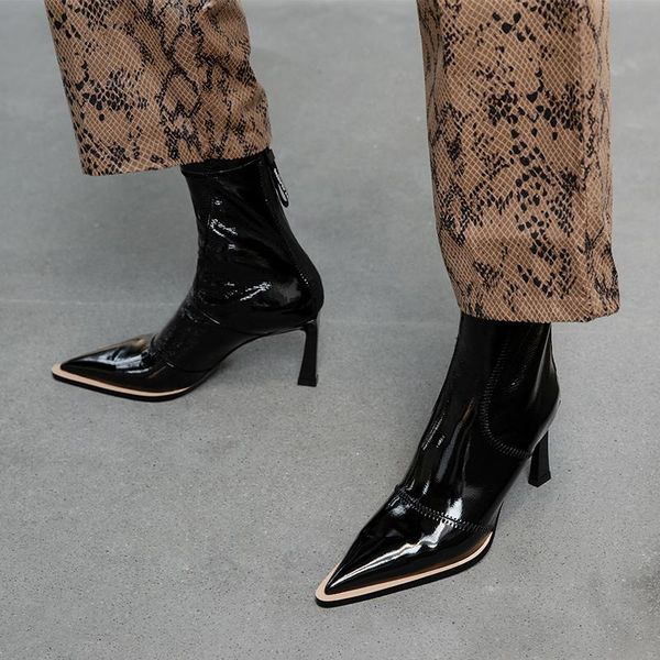 boots size:34-40 high heels women quality pointed toe ankel heel shoes fashion, Black
boots size:34-40 high heels women quality pointed toe ankel heel shoes fashion, Black