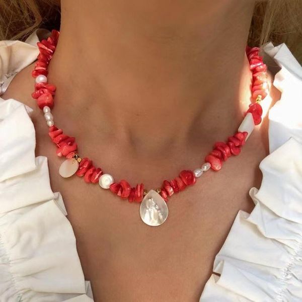 chokers exquisite red crystal stones short necklace handmade beaded jewelry natural pearl with 2021 fashion trend accessories wholesale, Golden;silver
chokers exquisite red crystal stones short necklace handmade beaded jewelry natural pearl with 2021 fashion trend accessories wholesale, Golden;silver