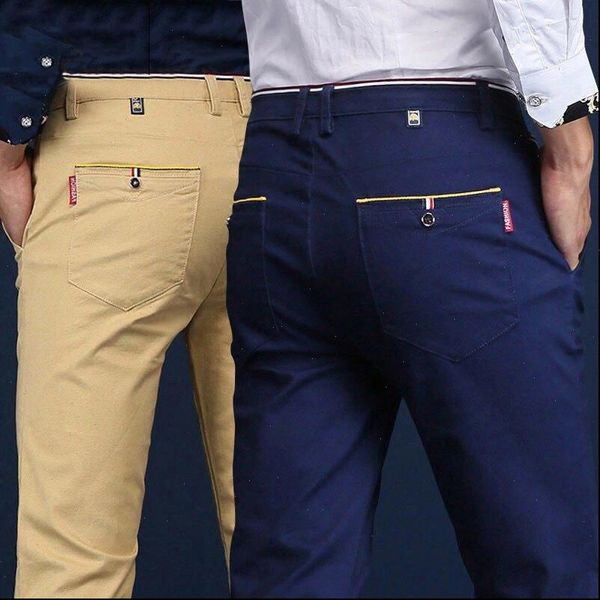 male pant spring summer autumn new fashion business solid slim straight men casual pants cotton man trousers, Black
male pant spring summer autumn new fashion business solid slim straight men casual pants cotton man trousers, Black