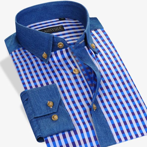 men's standard casual checkered plaid dress shirt contrasting colors long sleeve 100% cotton thin button-down collar shirts, White;black
men's standard casual checkered plaid dress shirt contrasting colors long sleeve 100% cotton thin button-down collar shirts, White;black