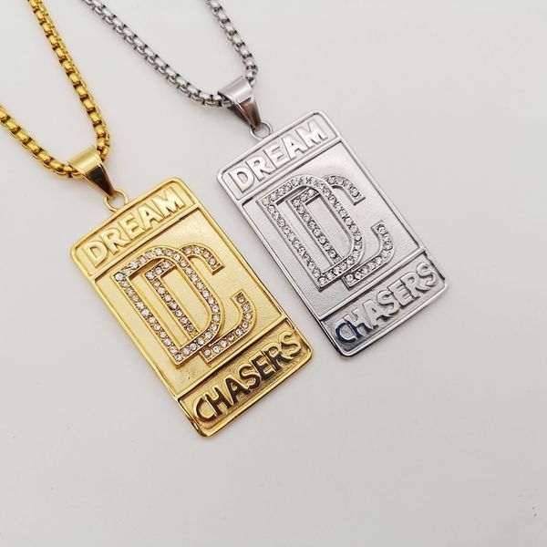 gold color stainless steel dream chasers pendant necklace good quality rhinestones dream chaser necklace for men fashion jewelry 201013, Silver
gold color stainless steel dream chasers pendant necklace good quality rhinestones dream chaser necklace for men fashion jewelry 201013, Silver