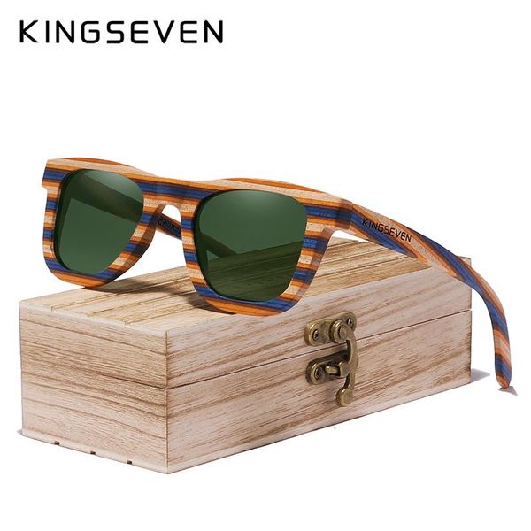 sunglasses kingseven handmade original design colored wood full frame women men's glasses eyewear, White;black
sunglasses kingseven handmade original design colored wood full frame women men's glasses eyewear, White;black