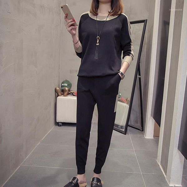 fall 2 pieces set women knitted pullovers sweater elastic waist pencil pants suits winter tracksuits two piece outfits clothes1, Gray
fall 2 pieces set women knitted pullovers sweater elastic waist pencil pants suits winter tracksuits two piece outfits clothes1, Gray
