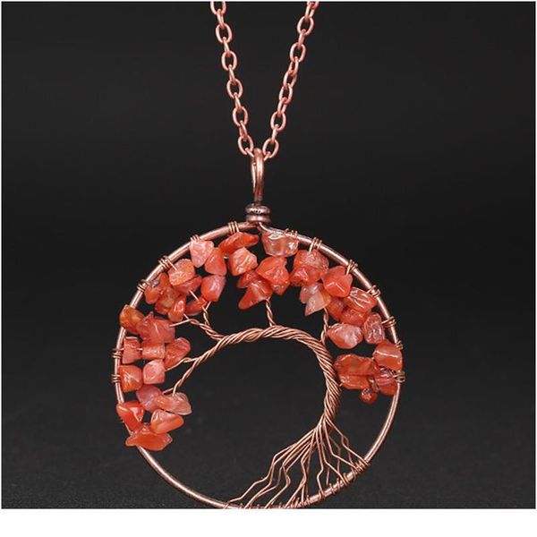 7 chakra jewelry rainbow natural stone beads wrap wisdom tree of life antique copper plated round pendant for women qylzgm, Black
7 chakra jewelry rainbow natural stone beads wrap wisdom tree of life antique copper plated round pendant for women qylzgm, Black
