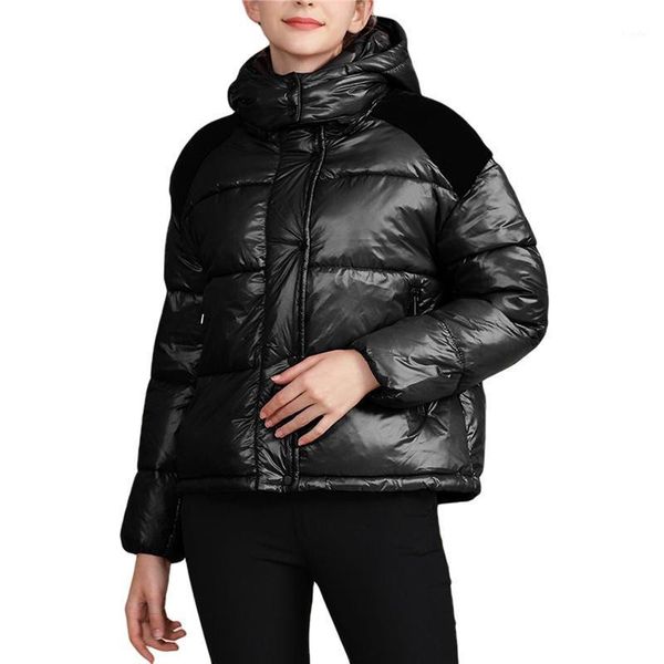 women winter down jacket splicing removable hooded long sleeves zipper button open short coat for girls young girls parkas1, Black
women winter down jacket splicing removable hooded long sleeves zipper button open short coat for girls young girls parkas1, Black