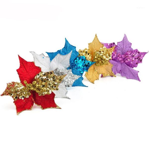 5pcs elegant cuttings artificial sequins flowers glitter poinsettia home ornaments festivals christmas tree decor party supplies1
5pcs elegant cuttings artificial sequins flowers glitter poinsettia home ornaments festivals christmas tree decor party supplies1