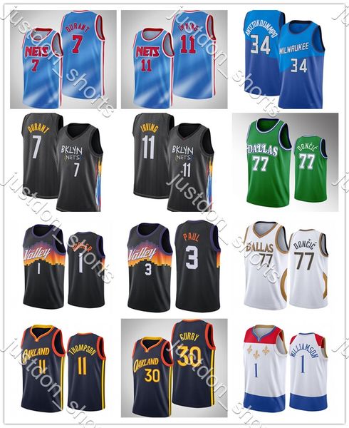 mens irving 11 durant 7 doncic 77 antetokounmpo 34 booker 1 paul 13 curry 30 thompson 11 embroidery city black edition jerseys shirts, Black;red
mens irving 11 durant 7 doncic 77 antetokounmpo 34 booker 1 paul 13 curry 30 thompson 11 embroidery city black edition jerseys shirts, Black;red