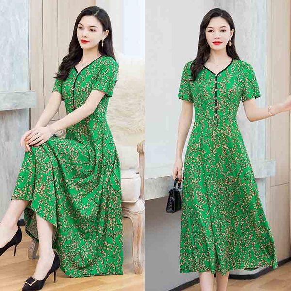 2021 new dresses casual vintage clothing flowers dress print new v-neck short sleeve women for female summer polyester fo2x, Black;gray
2021 new dresses casual vintage clothing flowers dress print new v-neck short sleeve women for female summer polyester fo2x, Black;gray