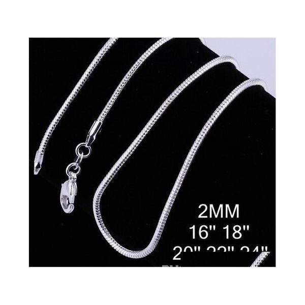 925 sterling silver chain necklace 2mm snake chain 16-24inches 925 sterling silver necklaces fashion jewelry 4yi7x
925 sterling silver chain necklace 2mm snake chain 16-24inches 925 sterling silver necklaces fashion jewelry 4yi7x