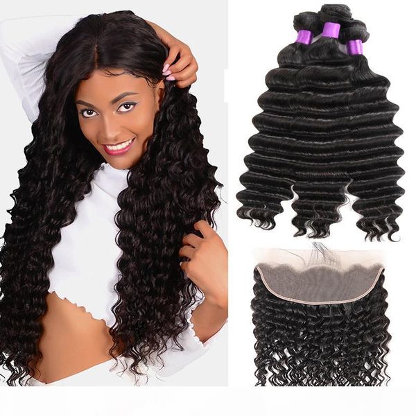 msjoli hair 100% human hair lace frontal malaysian loose deep wave virgin hair lace frontal closure with bundles, Black;brown
msjoli hair 100% human hair lace frontal malaysian loose deep wave virgin hair lace frontal closure with bundles, Black;brown