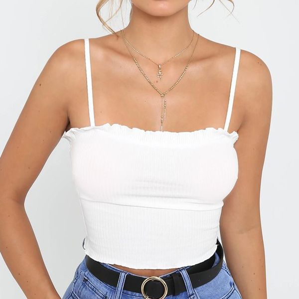 crow top women ruffles tain top vest off beed halter camis streetwear trackwed sexy top harajuku vetement femme 3.3 l22, White
crow top women ruffles tain top vest off beed halter camis streetwear trackwed sexy top harajuku vetement femme 3.3 l22, White