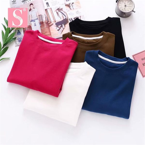 stvy new arrival fashion 2020 spring summer long female t-shirt casual loose 100%cotton harajuku t-shirts for women 5 colors1, White
stvy new arrival fashion 2020 spring summer long female t-shirt casual loose 100%cotton harajuku t-shirts for women 5 colors1, White