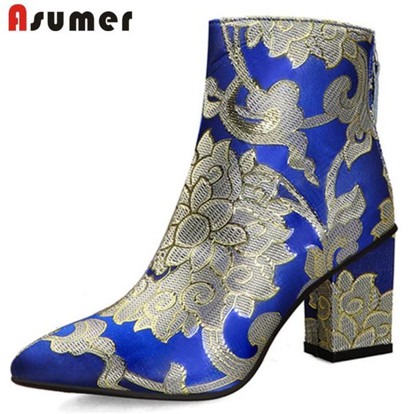 boots asumer 2021 arrival ankle women silk print pointed toe high heels party wedding shoes ladies autumn winter, Black
boots asumer 2021 arrival ankle women silk print pointed toe high heels party wedding shoes ladies autumn winter, Black