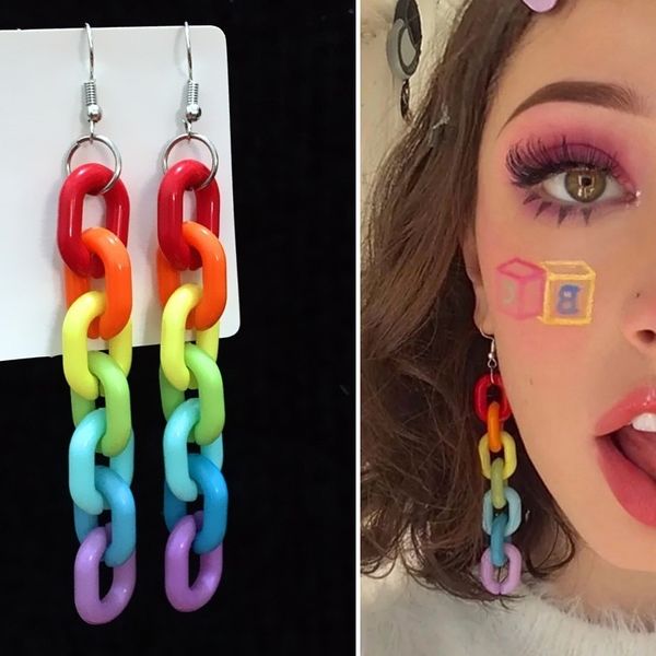 npkds punk hiphop acrylic rainbow chain drop серьги веселье прохладные серьги для девочек серьги для женщин для женщин, Golden
npkds punk hiphop acrylic rainbow chain drop серьги веселье прохладные серьги для девочек серьги для женщин для женщин, Golden