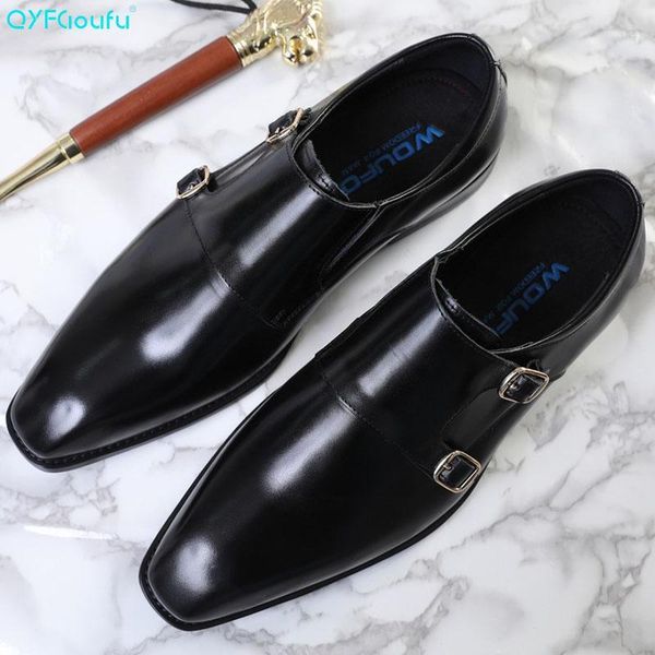 qyfcioufu 2020 new handmade genuine leather formal shoes men luxury wedding derby shoes square toe double monk strap1, Black
qyfcioufu 2020 new handmade genuine leather formal shoes men luxury wedding derby shoes square toe double monk strap1, Black