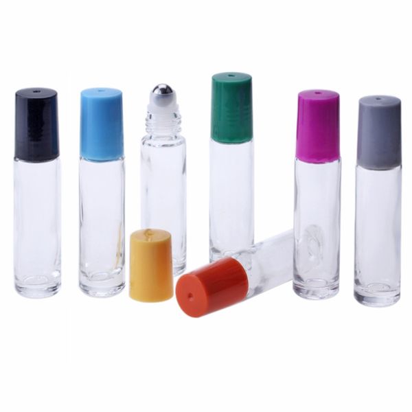 100pcs/lot 10ml empty steel roller bottles essential oil glsss bottle white black colorful plastic cap
100pcs/lot 10ml empty steel roller bottles essential oil glsss bottle white black colorful plastic cap
