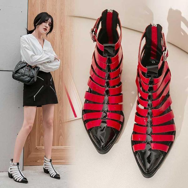 women boots spring summer female ankle boots ladies platform zipper hollow out breathable high heel size 34-42 zapatos de mujer1, Black
women boots spring summer female ankle boots ladies platform zipper hollow out breathable high heel size 34-42 zapatos de mujer1, Black