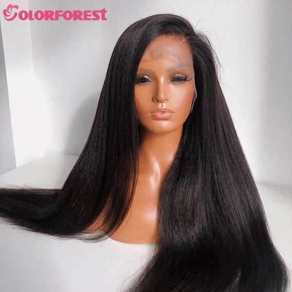 lace wigs brazilian kinky straight human hair 13x4 front double weft preplucked with baby for women 4x4 closure, Black;brown
lace wigs brazilian kinky straight human hair 13x4 front double weft preplucked with baby for women 4x4 closure, Black;brown