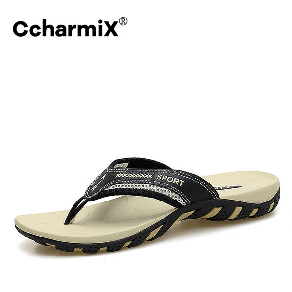 ccharmix 2020 summer men shoes fashion mens flip flops trendy anti-slip leather men casual shoes classic massage beach slippers q0108, Black
ccharmix 2020 summer men shoes fashion mens flip flops trendy anti-slip leather men casual shoes classic massage beach slippers q0108, Black