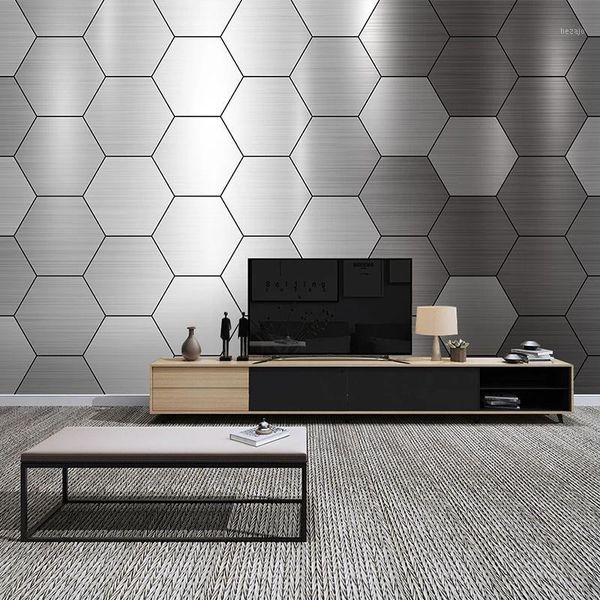 wallpapers custom po mural wall covering modern metal style 3d geometric creative living room sofa tv background paper silver grey1
wallpapers custom po mural wall covering modern metal style 3d geometric creative living room sofa tv background paper silver grey1