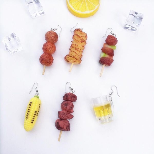 summer funny exaggerated barbecue beer asymmetry dangle drop earrings cool handmade resin earrings for woman jewelry gift, Silver
summer funny exaggerated barbecue beer asymmetry dangle drop earrings cool handmade resin earrings for woman jewelry gift, Silver