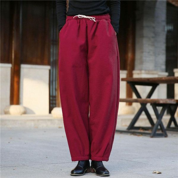 women's pants & capris nini wonderland 2021 winter plush fleece harem women thicken wearm trousers female elastic waist mori girl style, Black;white
women's pants & capris nini wonderland 2021 winter plush fleece harem women thicken wearm trousers female elastic waist mori girl style, Black;white